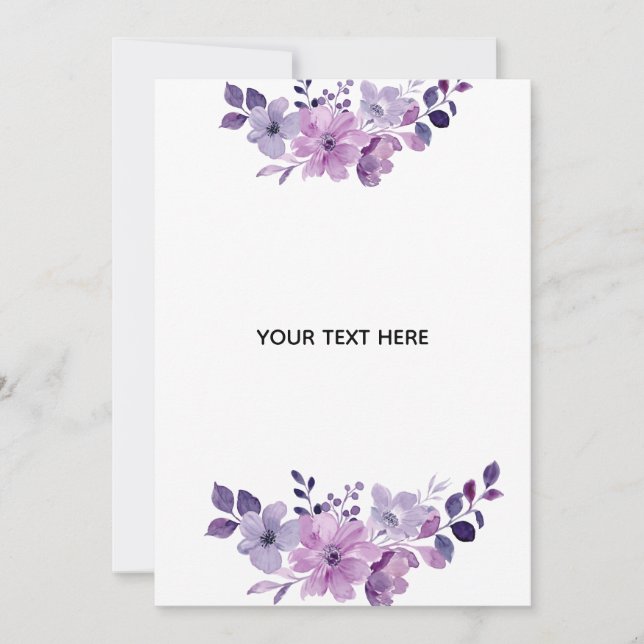 Invitación Crea Tu Propia Floral (Anverso)