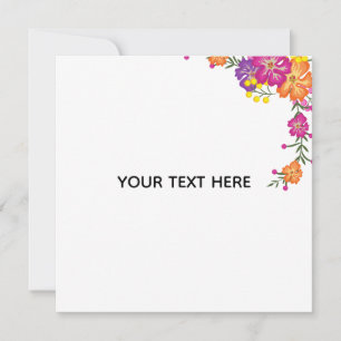 Invitación Crea Tu Propia Floral 