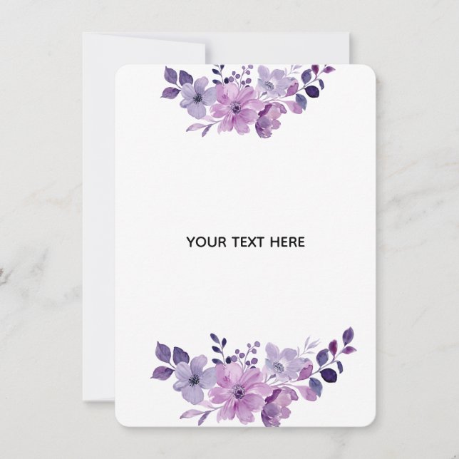 Invitación Crea Tu Propia Floral (Anverso)