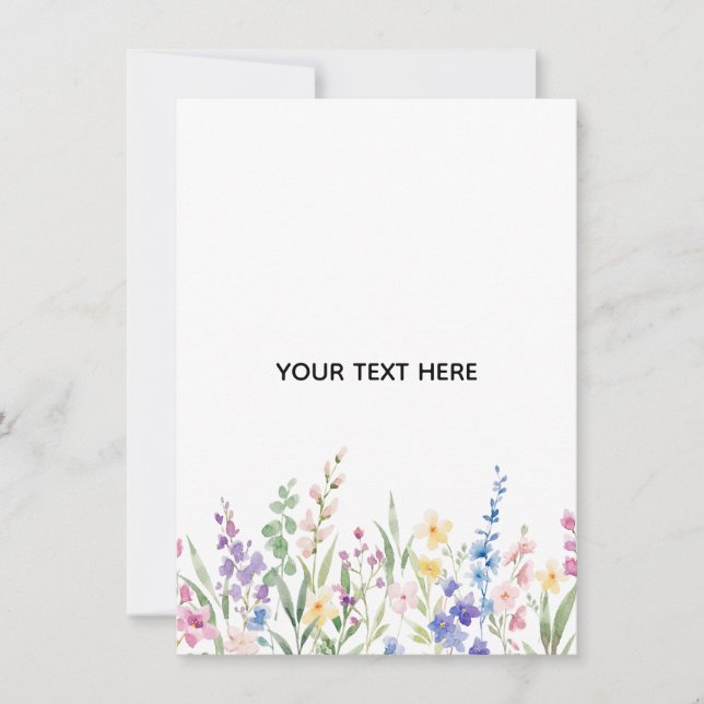 Invitación Crea Tu Propia Floral  (Anverso)