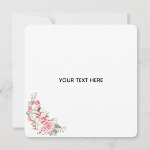 Invitación Crea Tu Propia Floral 