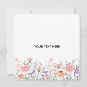 Invitación Crea Tu Propia Floral 
