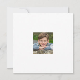 Invitación Crea tu propia foto de hijo personalizada doble ca