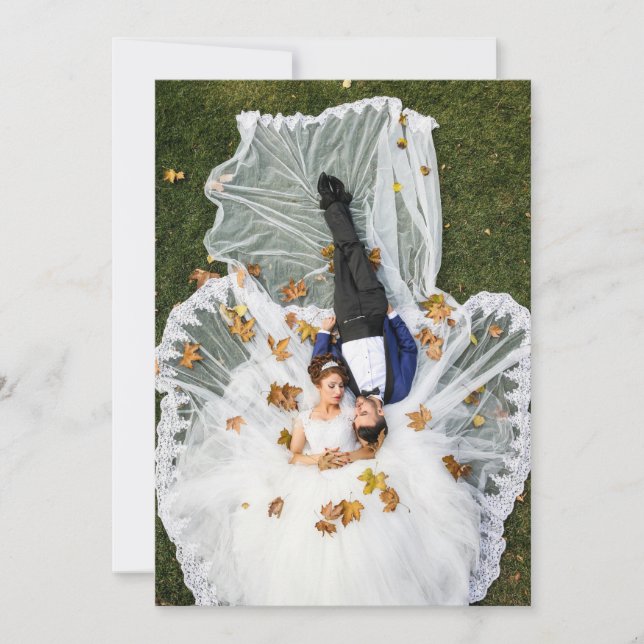 Invitación Crea tu propia foto personalizada (Anverso)