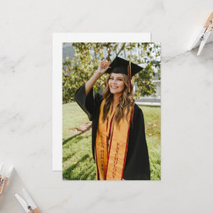 Invitación Crea Tu Propia Foto Personalizada de Graduado