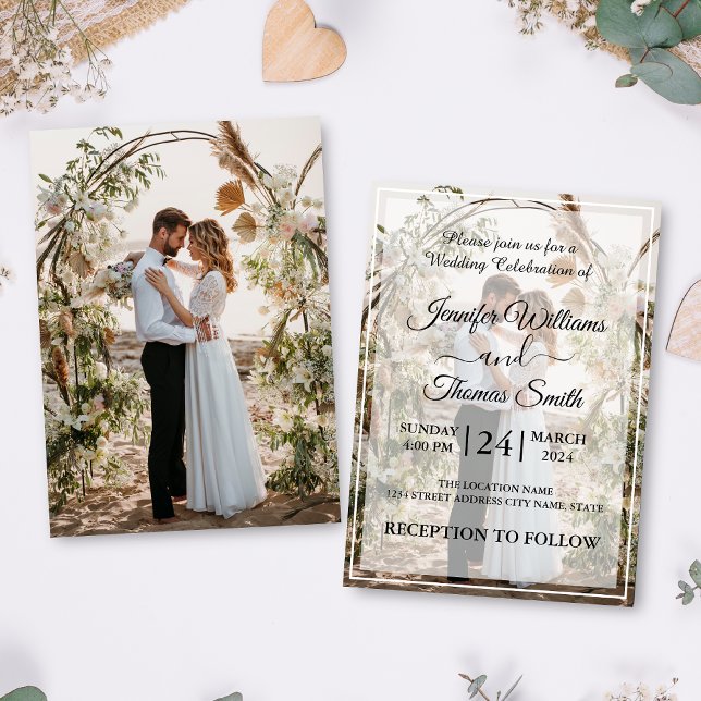 Invitación Crea tu propia foto Personalizado de matrimonio el (Subido por el creador)