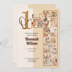 Invitación Crea tu propia foto simple bebe mínimo simple bebe