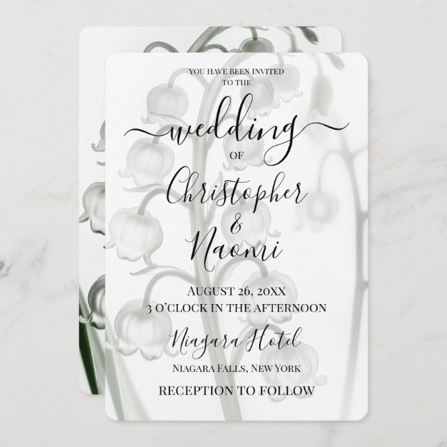 Invitación Crea tu propia lirio de rayos X de la flor del val (Anverso / Reverso)