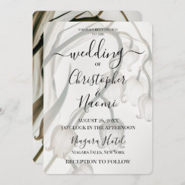 Invitación Crea tu propia lirio Sepia de rayos X del valle