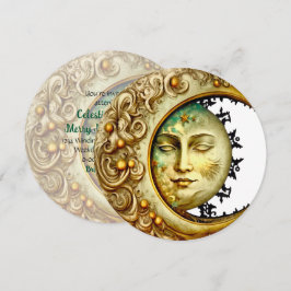 Invitación Crea tu propia luna victoriana de media luna de va