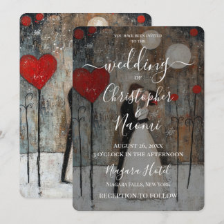 Invitación Crea tu propia novia y novio caprichosos boda