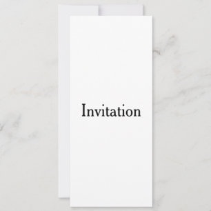 Invitación Crea tu propia promoción de marca simple 4" x 9.25