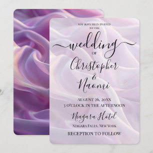 Invitación Crea tu propia seda púrpura Lilac