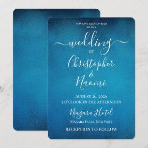 Invitación Crea tu propia textura azul envejecida