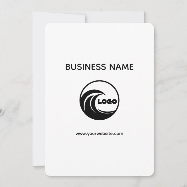 Invitación Crea tu propio 5" x 7" simple y profesional (Anverso)