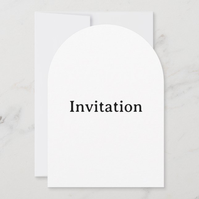 Invitación Crea tu propio arco personalizado simple 5" x 7" (Anverso)