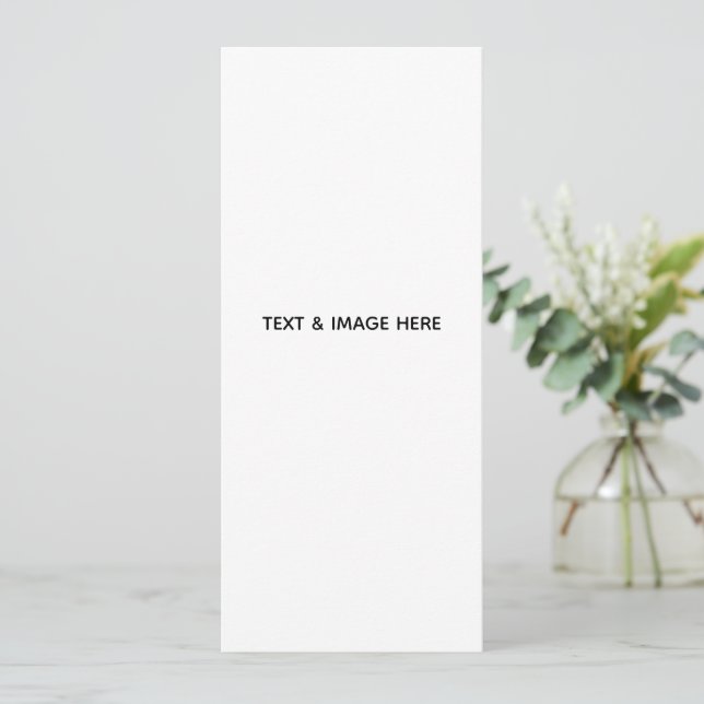 Invitación Crea tu propio blanco (Anverso de pie)