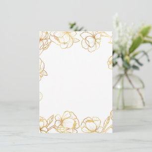 Invitación Crea tu propio blanco elegante