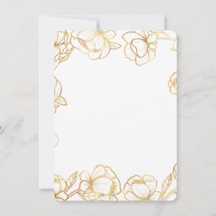 Invitación Crea tu propio blanco elegante