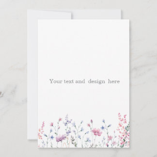Invitación crea tu propio blanco personalizable