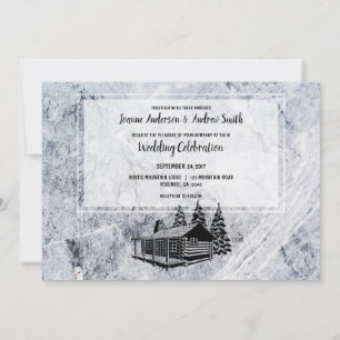 Invitación Crea tu propio boda rústico personal de montaña