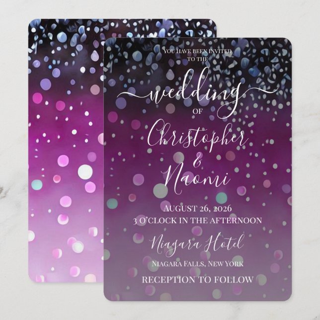Invitación Crea Tu Propio Brillo Pintado (Anverso / Reverso)