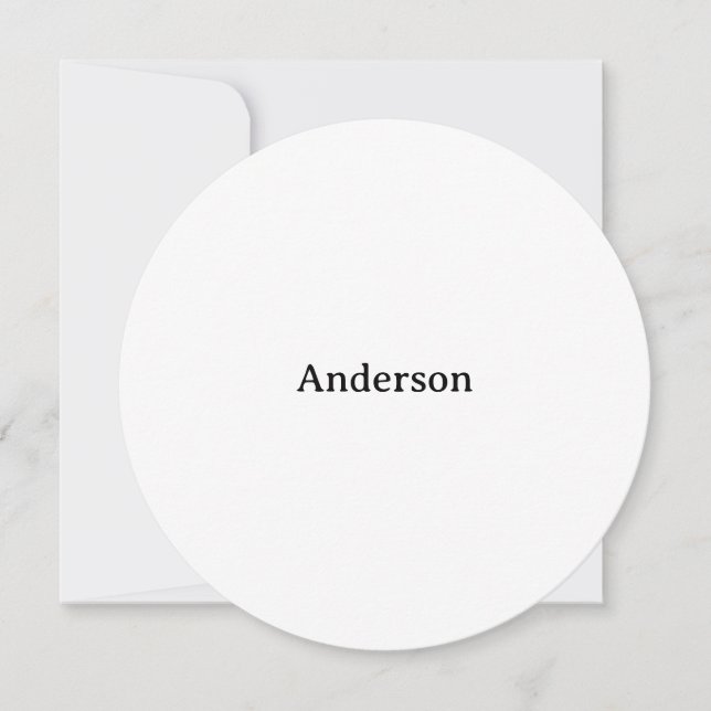 Invitación Crea tu propio círculo de 5,25" x 5,25" (Anverso)
