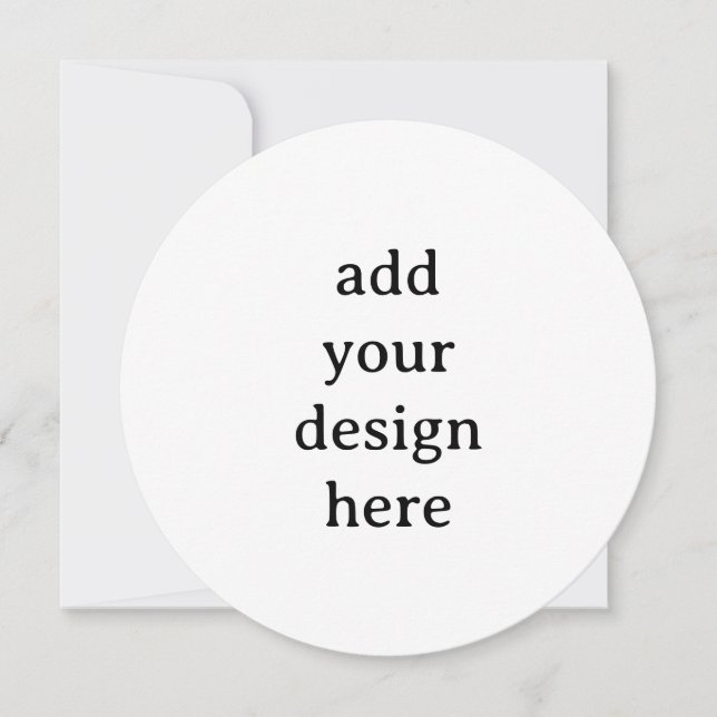 Invitación Crea tu propio círculo personalizado simple 5.25"x (Anverso)