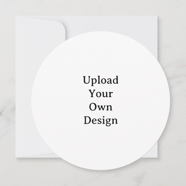 Invitación Crea tu propio círculo personalizado simple 5.25"x (Anverso)