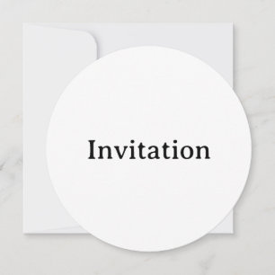 Invitación Crea tu propio círculo personalizado simple 5.25"x