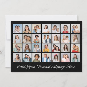 Invitación Crea tu propio collage de 28 fotos, añade tu salud