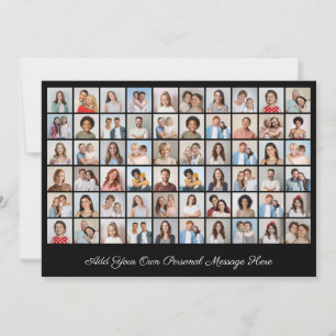Invitación Crea tu propio collage de 60 fotos, añade tu salud