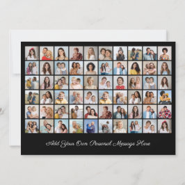 Invitación Crea tu propio collage de 60 fotos. Añade tu salud