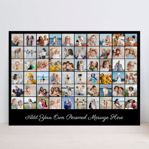 Invitación Crea tu propio collage de 60 fotos, añade tu salud