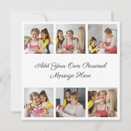 Invitación Crea tu propio collage de 6 fotos y añade tu salud