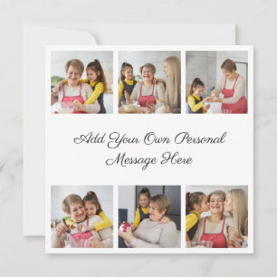 Invitación Crea tu propio collage de 6 fotos y añade tu salud