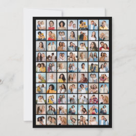 Invitación Crea tu propio collage de 70 fotos