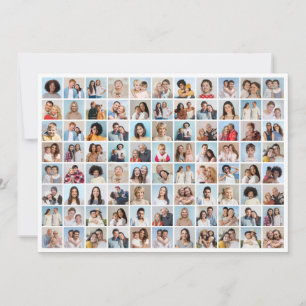 Invitación Crea tu propio collage de 88 fotos