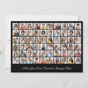 Invitación Crea tu propio Collage de fotos 60 Añadir tu salud