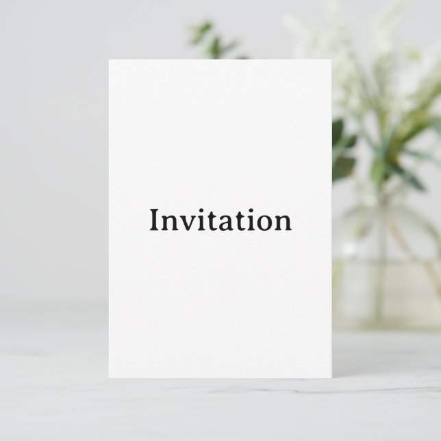 Invitación Crea tu propio cuadrado personalizado simple de 3, (Anverso de pie)