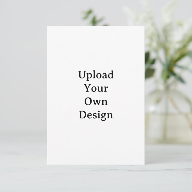 Invitación Crea tu propio cuadrado personalizado simple de 3. (Anverso de pie)