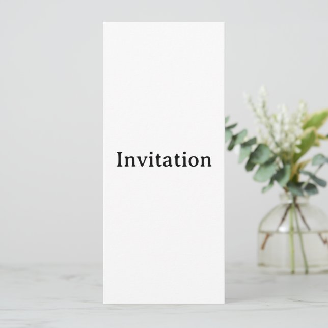 Invitación Crea tu propio cuadrado personalizado simple de 4" (Anverso de pie)