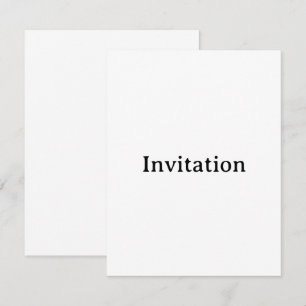 Invitación Crea tu propio cuadrado personalizado simple de 4,