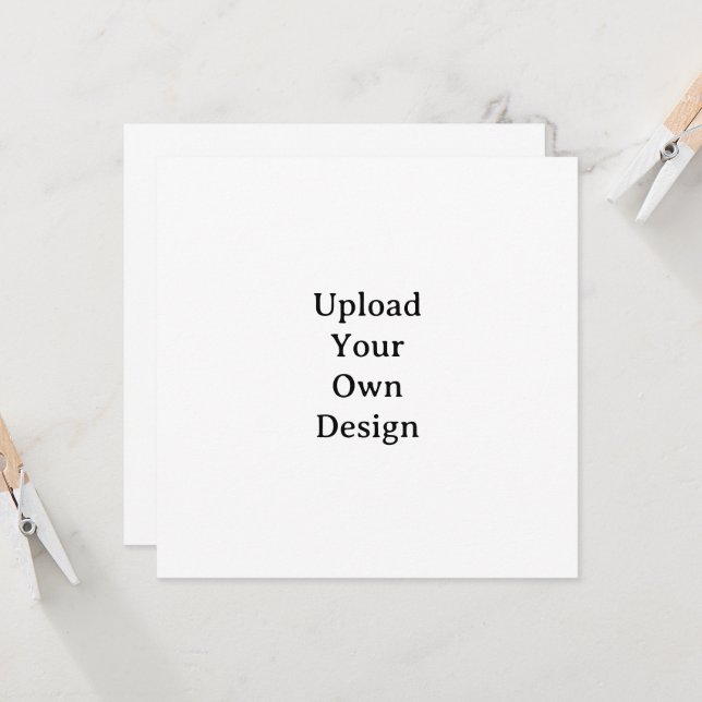 Invitación Crea tu propio cuadrado personalizado simple de 5, (Anverso/Reverso In Situ)