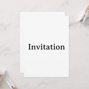 Invitación Crea tu propio cuadrado personalizado simple de 5.