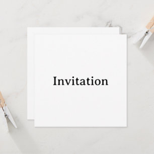Invitación Crea tu propio cuadrado personalizado simple de 5,