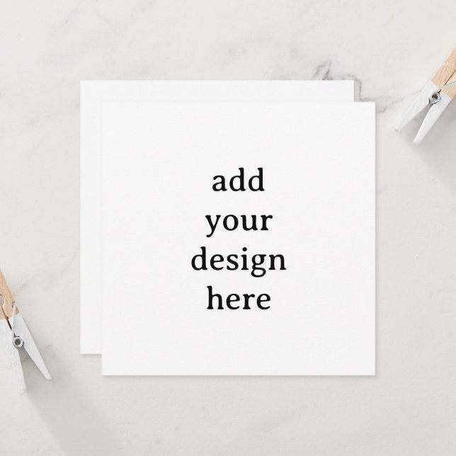 Invitación Crea tu propio cuadrado personalizado simple de 5, (Anverso/Reverso In Situ)