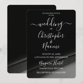 Invitación Crea tu propio deslizamiento gris negro