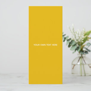 Invitación Crea tu propio diseño amarillo personalizado