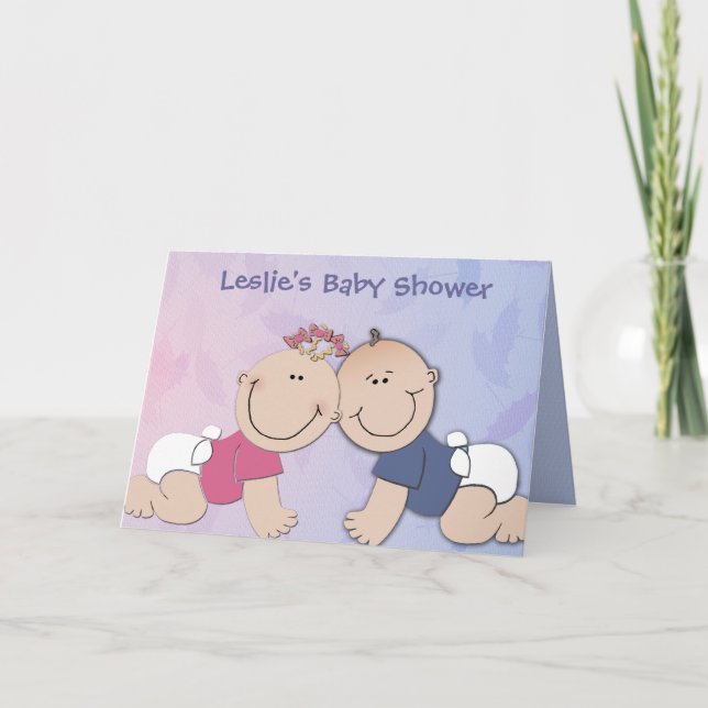 Invitación Crea tu propio diseño de ducha de bebé (Anverso)